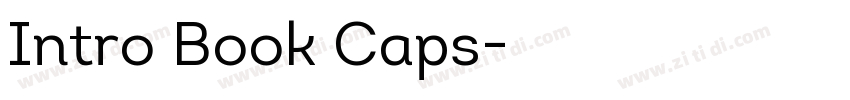 Intro Book Caps字体转换